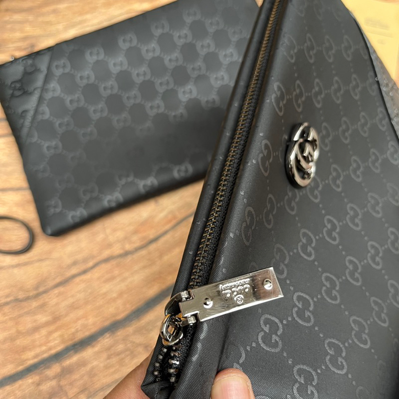 Clutch Gucci Free Box premium Quality handbag pria guci pouch bag gucci