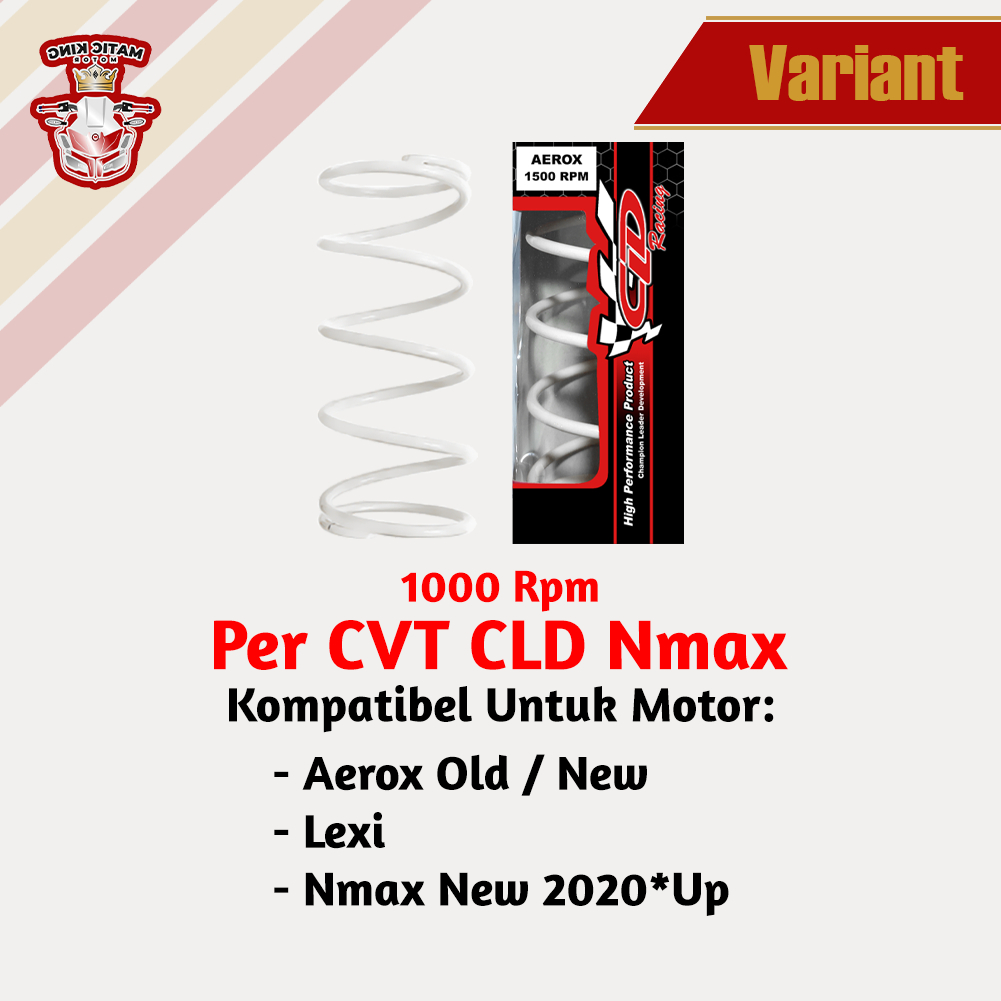 Per CVT Yamaha Aerox Nmax Old New Lexi 155 125 B65 CLD Racing 1000 RPM