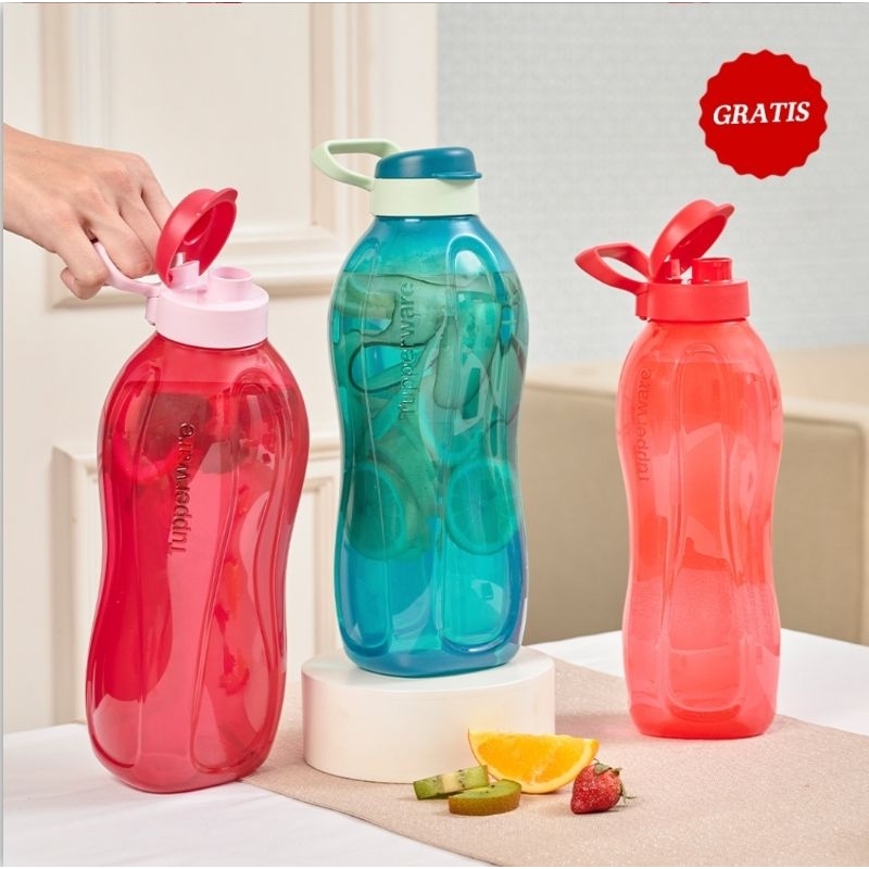TUPPERWARE ECO BOTTLE 2L = 2 PCS + BONUS ECO 1 1/2 L PROMO APRIL 2023