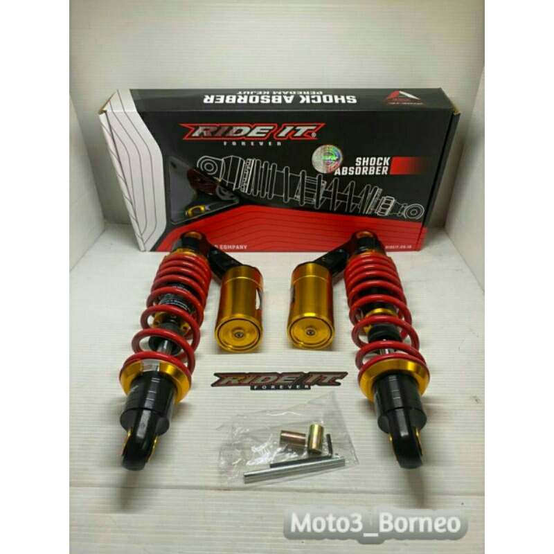 Shockbreaker Tabung Ride it 203 / Ukuran 280mm Dan 340mm, Jupiter,Tiger,,RX King, Megapro, Kharisma,,Ride it Honda Dan Yamaha Bebek