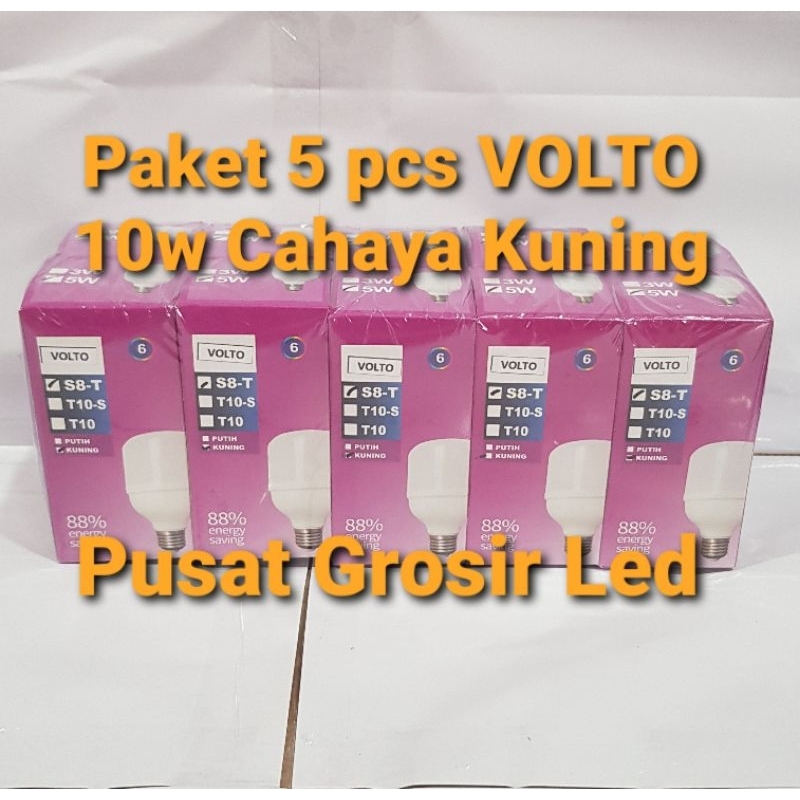Paket Hemat 5 pcs Lampu Led Murah 10w 10 Watt Cahaya Super Terang