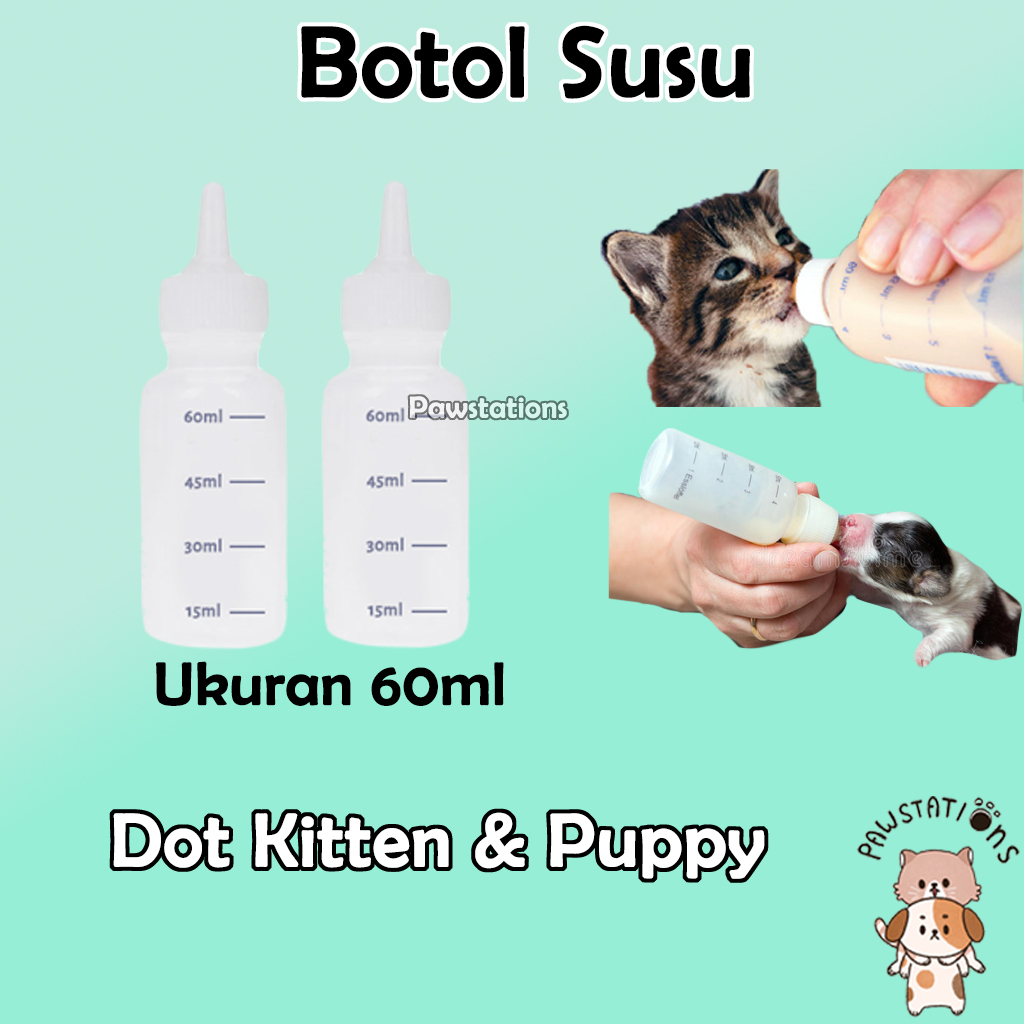 Botol Dot Susu Anak Kucing Anak Anjing Botol Dot Kucing / Anjing / Kelinci 60ml