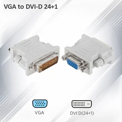 Konektor Converter DVI D 24+1 Male to VGA Female 15pin Gender