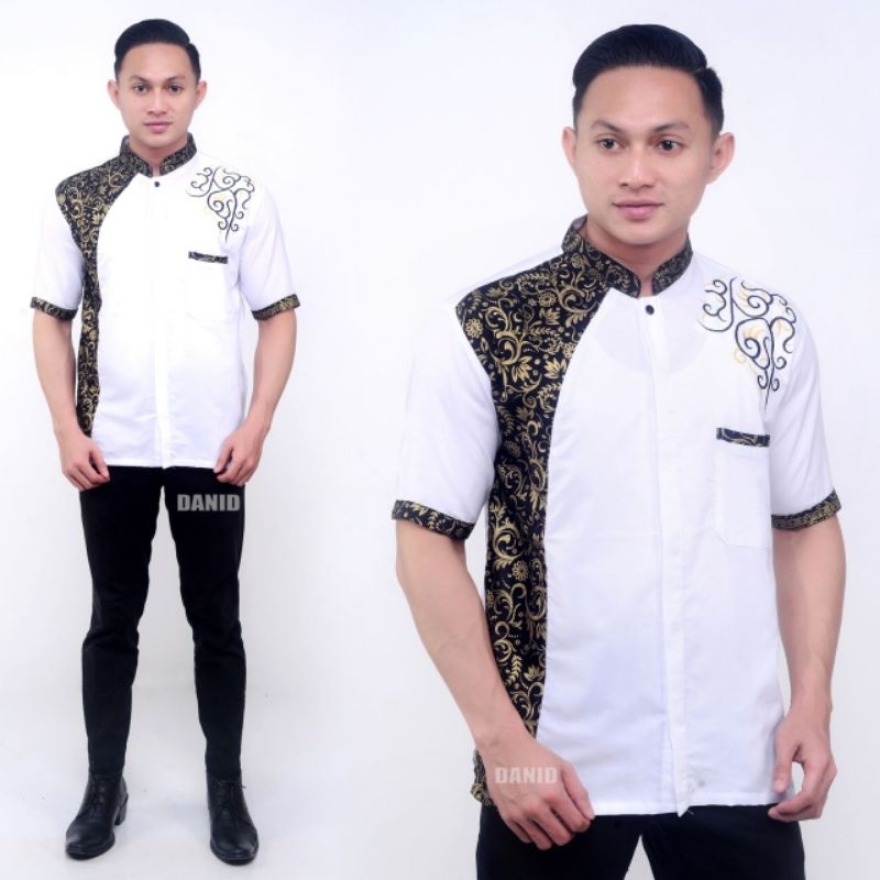 BATIK KEMEJA  PRIA KOMHINASI  FULL PRADA