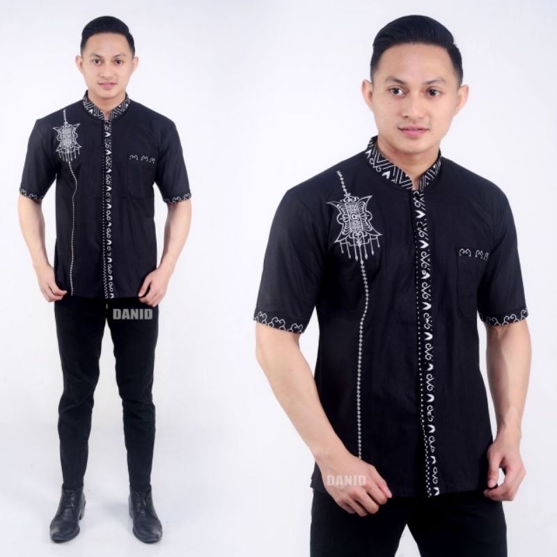 BATIK KEMEJA  PRIA KOMHINASI  FULL PRADA