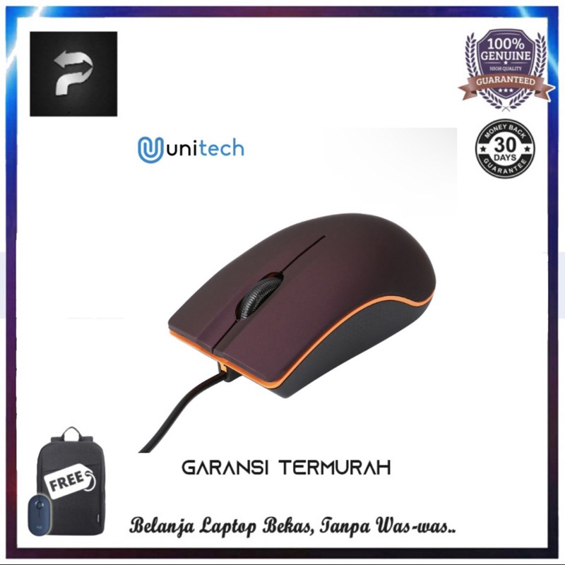 Mouse Unitech Murah M20 Optical USB Mouse