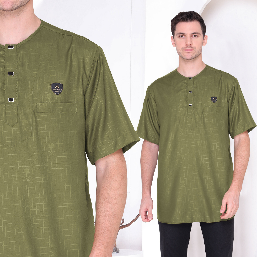 Baju Koko Pria Casual Premium Lengan Pendek Zafran Series Original Assuffah