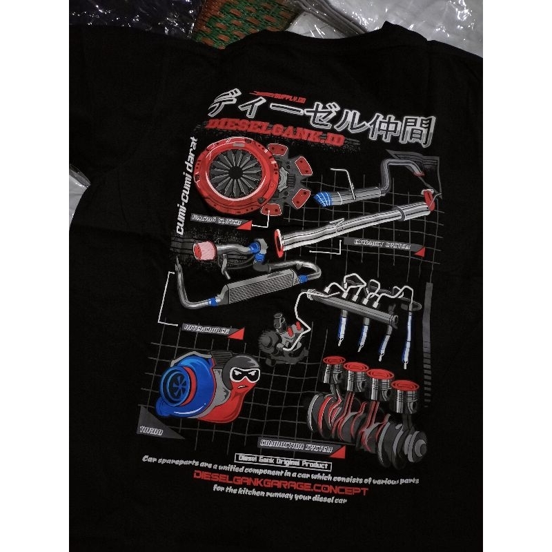 Kaos Diesel Gank V3 Original Turbo Diesel Cumi-cumi Darat Berkualitas