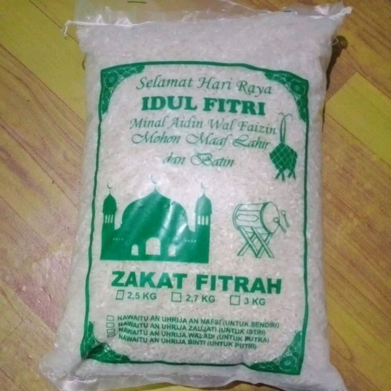 

Beras untuk zakat fitrah kemasan 3kg