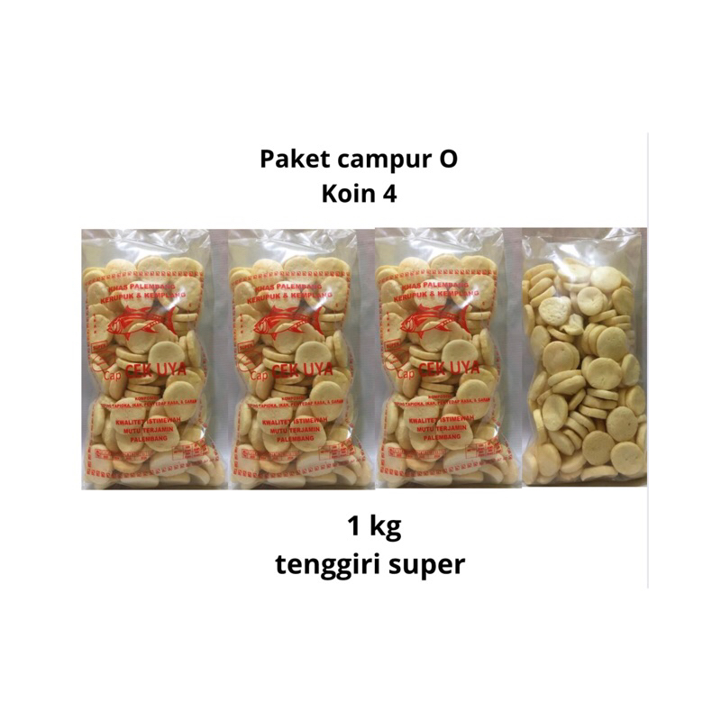

Paket kerupuk Koin Super berat 1kg