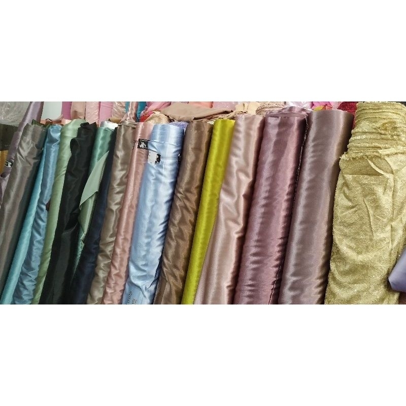 byrafiqa bahan satin yamaha premium silk mewah gaun pesta bridesmaid wedding