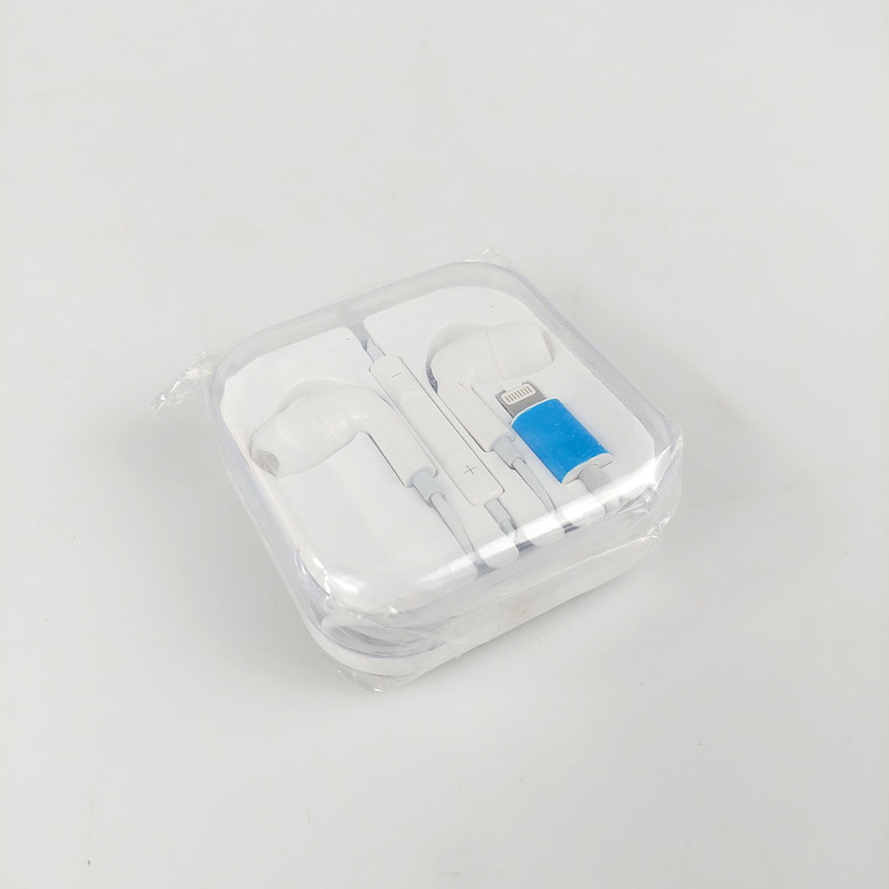 Earphone Stereo with Microphone - White