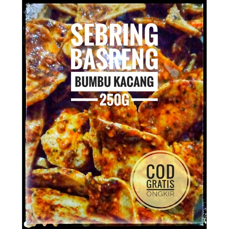 

SEBLAK KERING BASRENG BUMBU KACANG 250g aroma jeruk nipis, Snack, makanan ringan, Seblak Kering