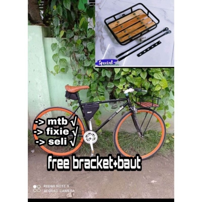 FRONT RACK SEPEDA UNIVERSAL KERANJANG DEPAN SEPEDA UNIVERSAL