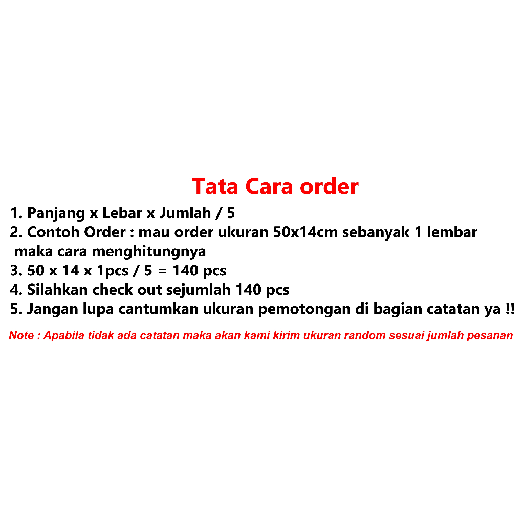 [HAEBOT] Akrilik 3mm Bening Transparan Ukuran Potongan Custom Acrylic Clear Persegi Kotak Per 5cm