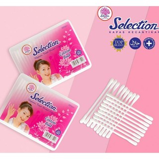 Selection Cotton Bud | Korek Kuping Kapas | Kotak 180pcs | Refill 100pcs