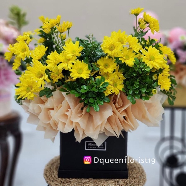 Bunga box fresh bunga hidup mewah murah meriah vas ultah congrats