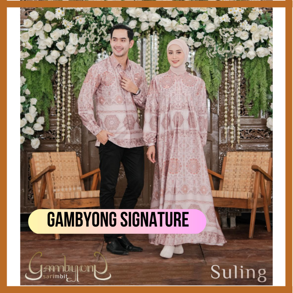 Gamis Aden Gambyong Couple Mewah by Aden Hijab Signature