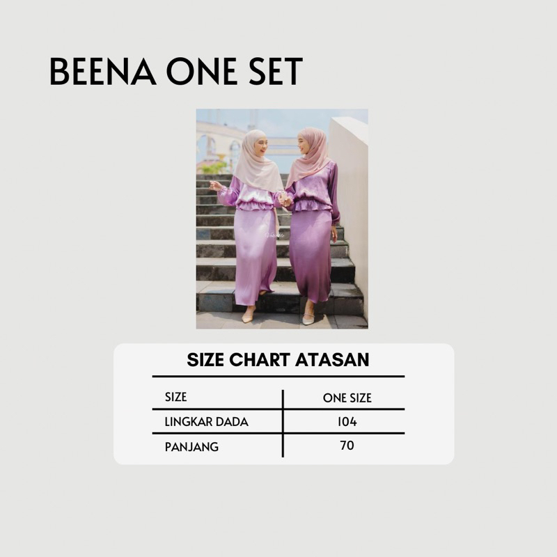 Beena One Set Cradenza Silk (Limited Stock) - Dijual terpisah