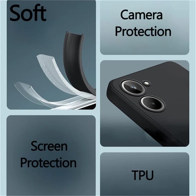 IQOO Z7 Z7X 5G Soft Case Macaron Camera Protection