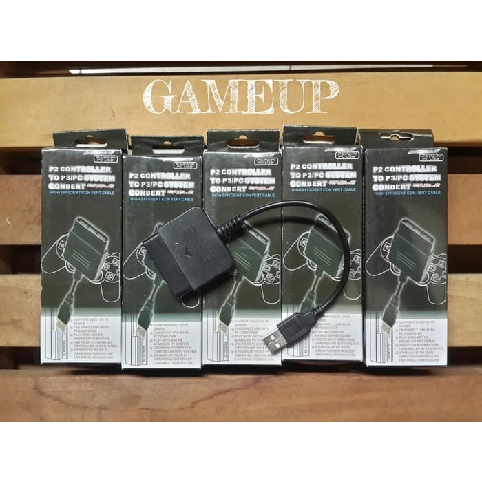 Sony Playstation PS 2 3 PS2 PS3 PC Laptop Gaming Games Game Converter Konektor Sambungan Kabel USB J