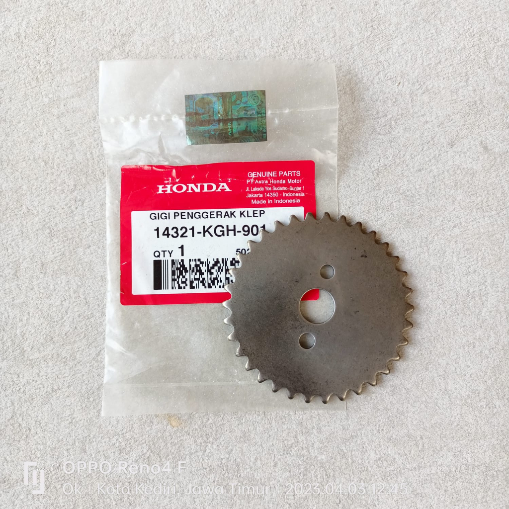 Sprocket Cam - Gigi Gear-Gir Timing-Sentrik Honda CS1 Sonic-125 Ori AHM 14321-KGH-901