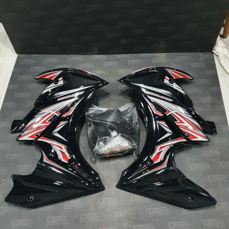 Fairing Bodi Samping Honda Verza Model Transformer ABS plus Sein Hitam