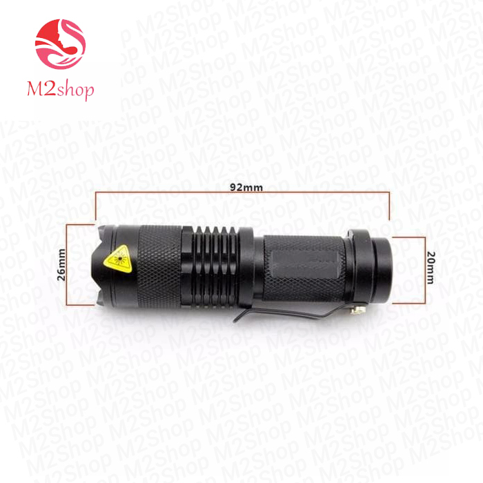 Senter Kantong - Senter Mini Senter LED 2000 Lumens Waterproof - Senter Pocket - Pocket Senter