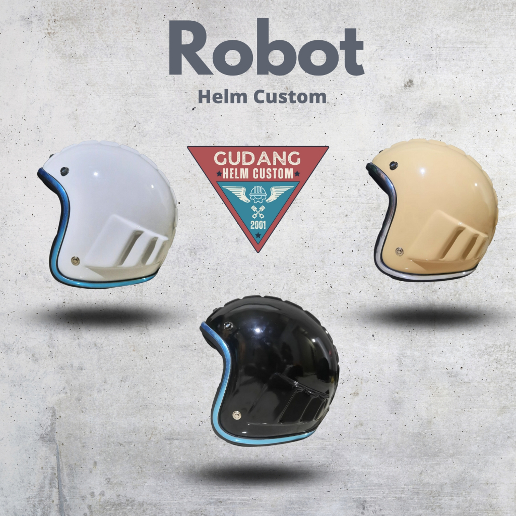 Helm Robot Jadul Retro Custom