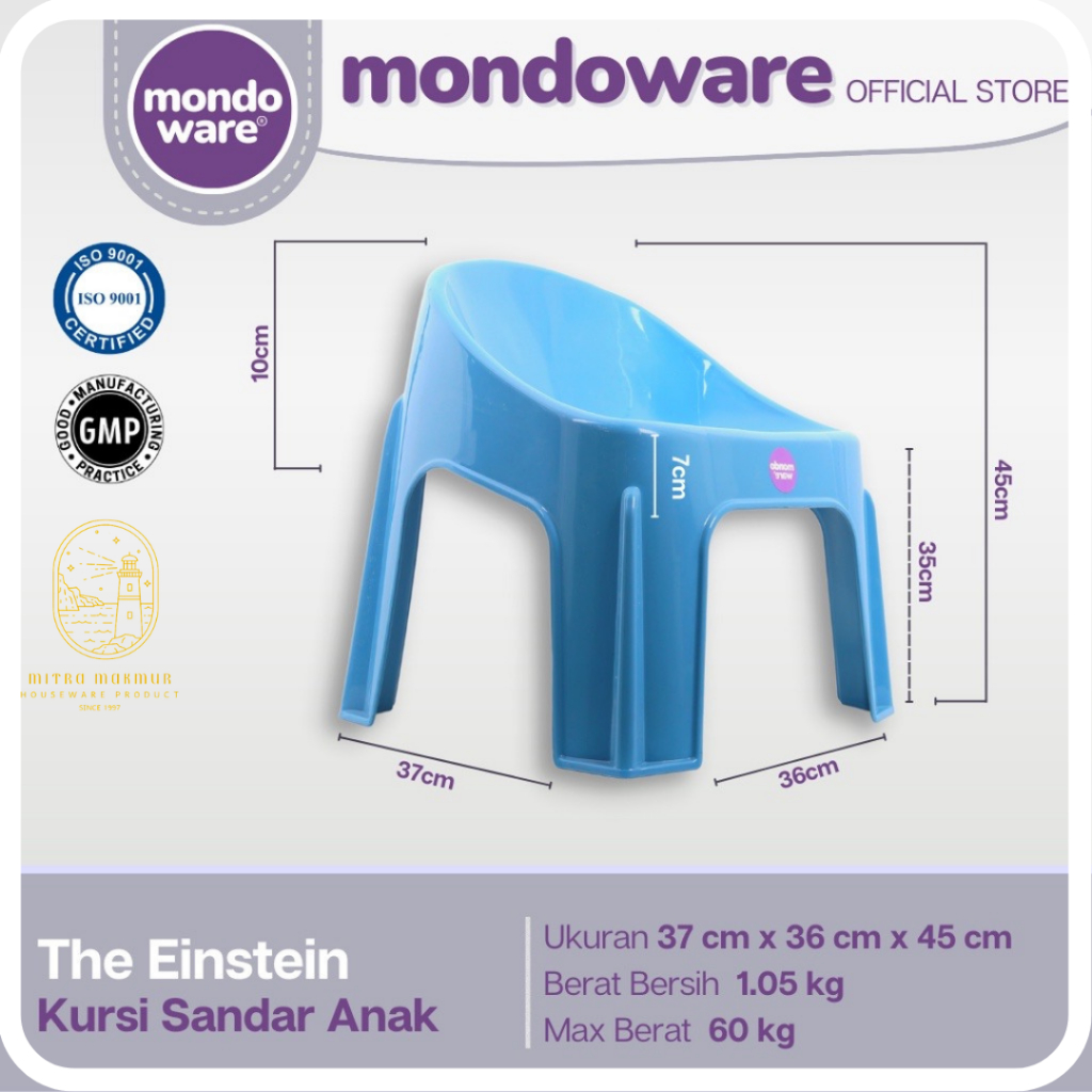 SALE!! MONDOWARE KURSI SENDER BELAJAR ANAK THE EINSTEIN KURSI PLASTIK SANDAR ANAK C28