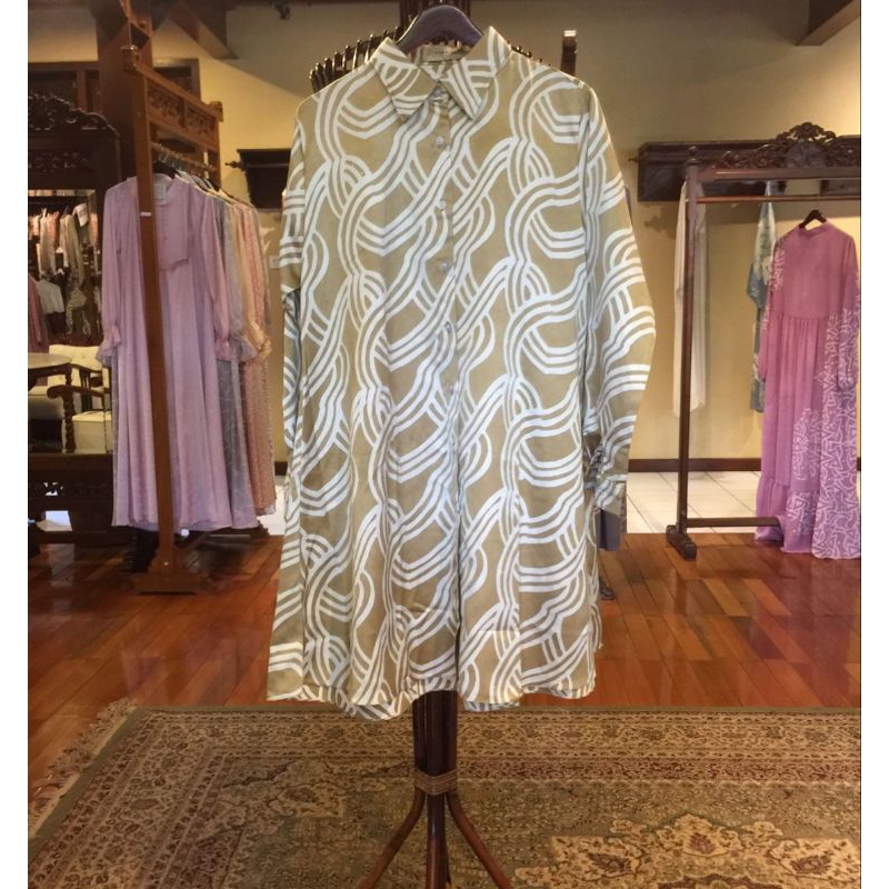 Donna Tunik Tissue by Dian Pelangi LIMITED EDITION Baju Atasan Batik Kerja Kantor Casual Forma Pesta