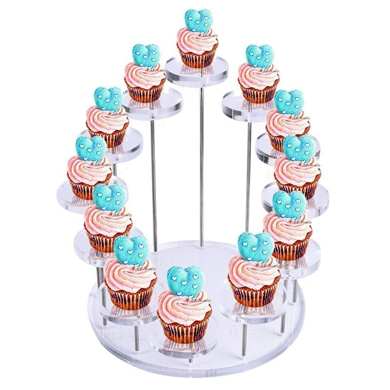 Stand Display Kue Akrilik Stand Display Cupcake Dessert Stand Display Perhiasan Untuk Dekorasi Pesta Pernikahan