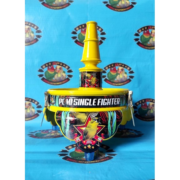 Aksesoris Tebok PVC Sangkar Kandang Pleci Burcil Helopet PVC Murah Varian PCMI SINGLE FIGHTER - Akse