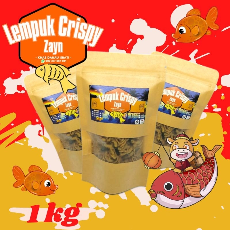 

LEMPUK CRISPY 1KG IKAN KHAS DANAU RANU GRATI