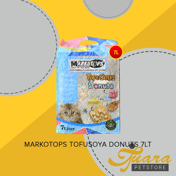 GOSEND Markotop Soya Tofu Clump Cat Litter 7 Cat Litter Pasir Kucing