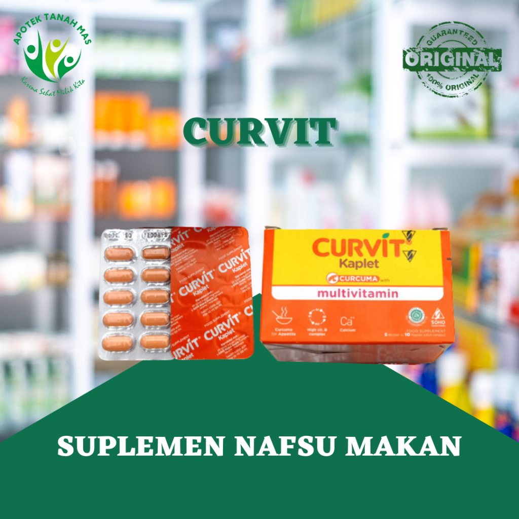 Curvit Tablet Suplemen Penambah Nafsu Makan Plus Vitamin