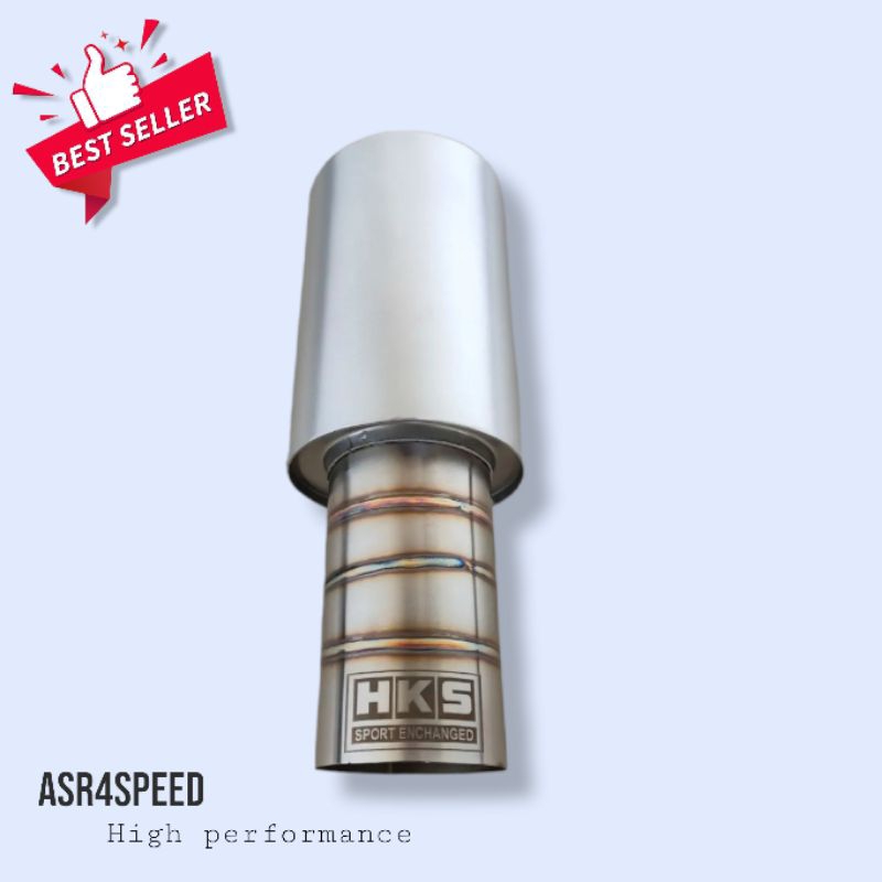 knalpot hks cacing ujung stainlis bass adem