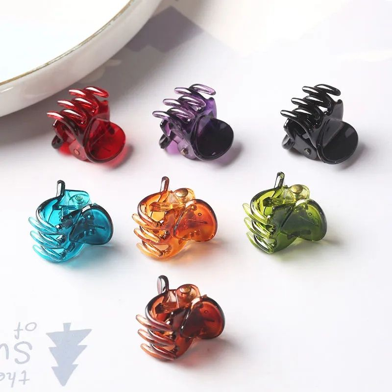 (1 pcs) Jepit Poni Kotak Warna Elegan Claw Clip Hair Clip