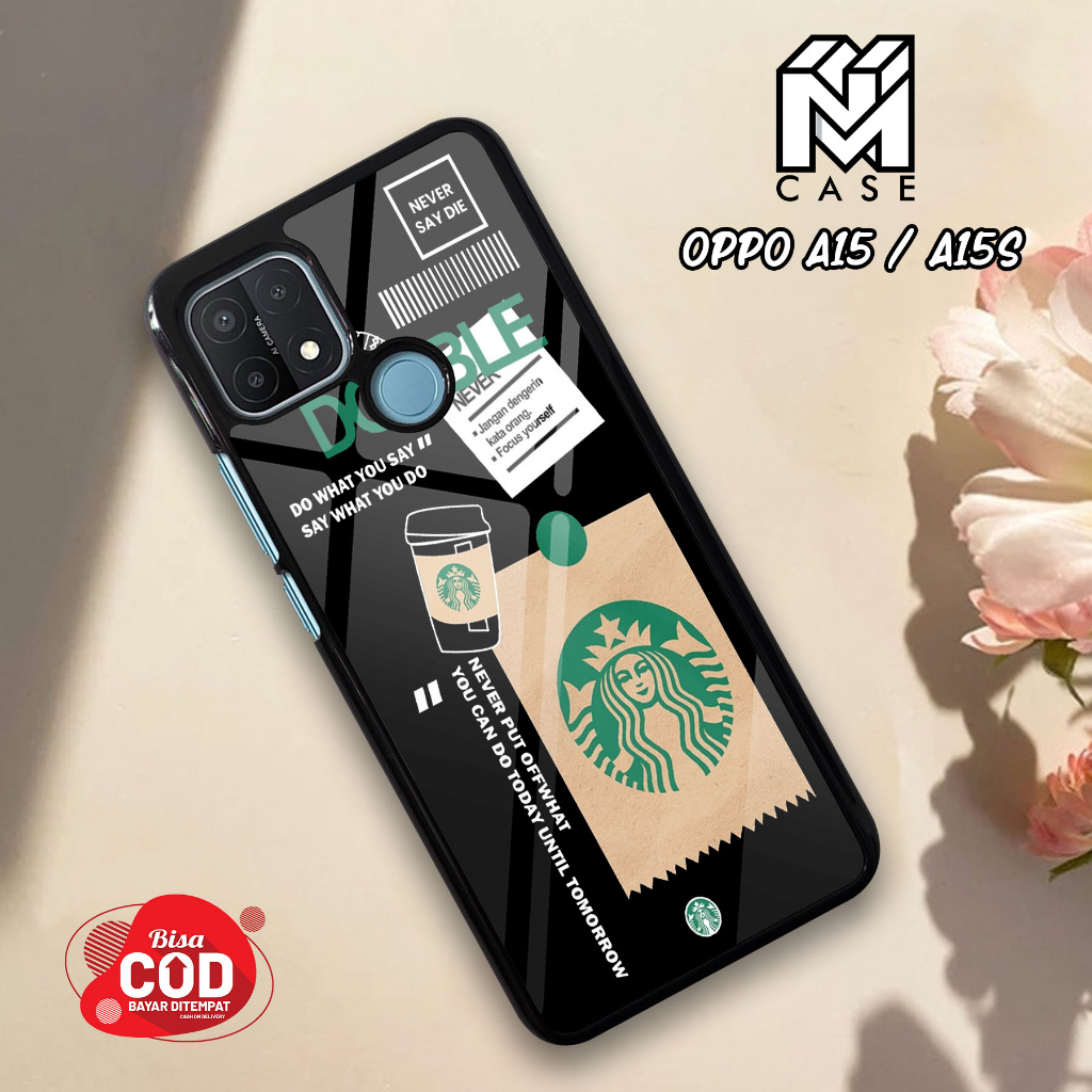 NM Case - Case Hp Oppo A15 / A15S Terbaru - 13 - Fashion Case Starbucks Casing Hp Case Murah Softcas