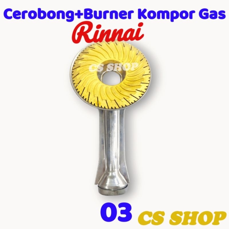 Cerobong+burner kompor gas rinnai/tungku+burner untuk kompor gas rinnai