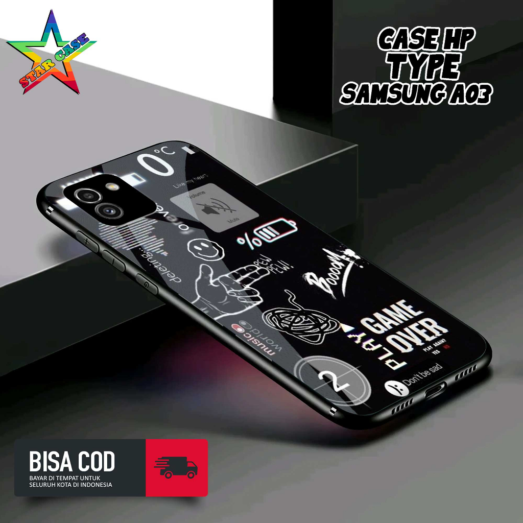 Case Samsung A03 Motif [NASA TICKET] Casing Samsung A03 TERBARU Hardcase Glossy Kilau 2D Case Hp Sam