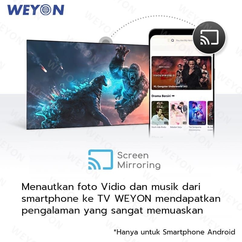 WEYON  SMART TV  32 INCH TV LED DIGITAL ANDROID