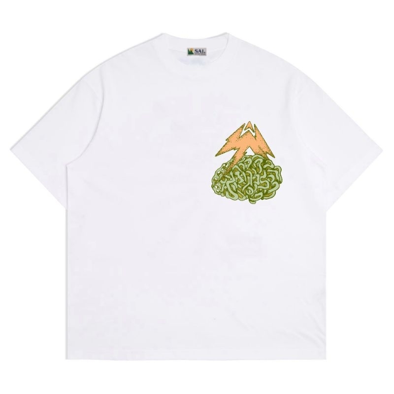 SAI BADTRIP White T-shirt Kaos Oversized