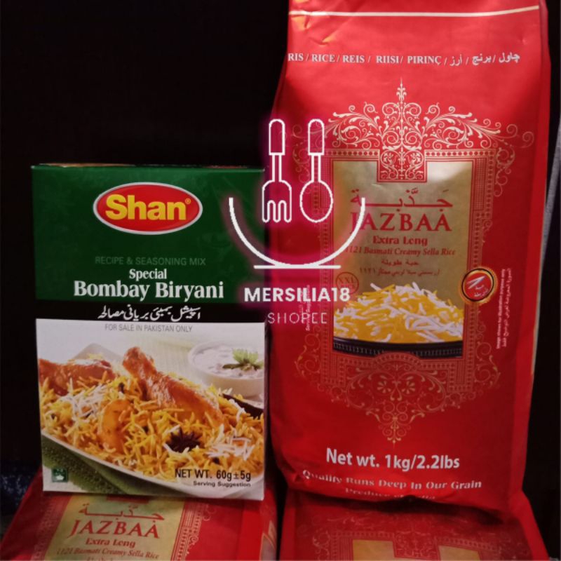 

Paket Beras basmati 1kg + 1 kotak spesial bumbu beryani