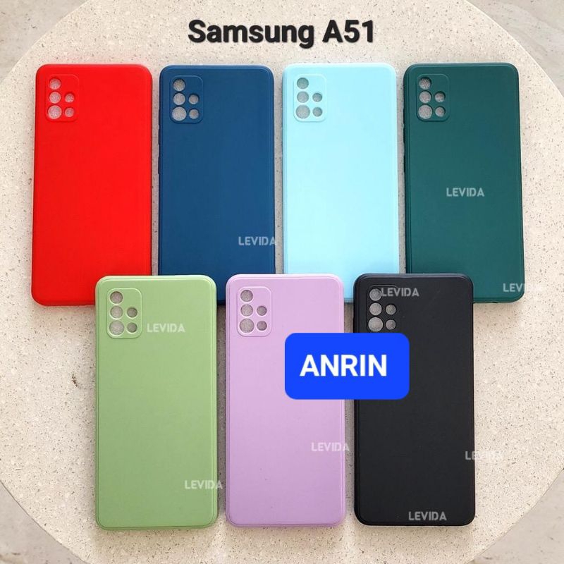 SAMSUNG A51 CASE MACARON SQUARE ANTI NODA CASING SOFTCASE SILIKON