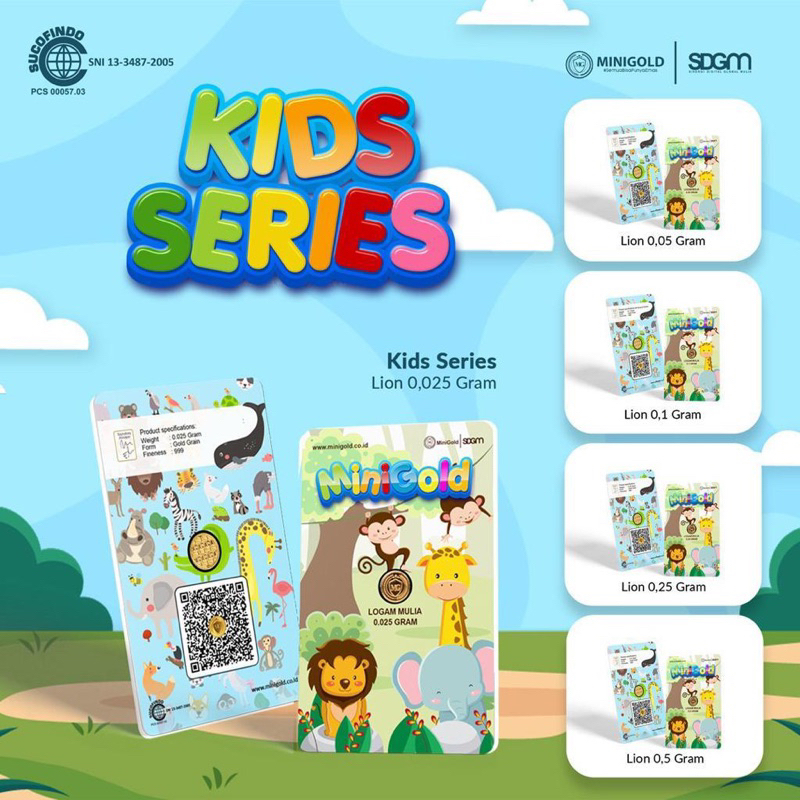 minigold giftseries kids series emas mini  logam mulia minigram babygold