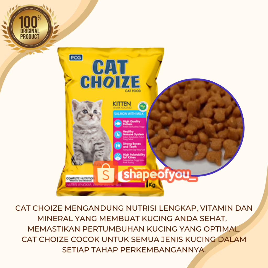 Cat Choize Kitten Catchoize Plus Makanan Kucing Kering Cat Choice Freshpack Dry Food