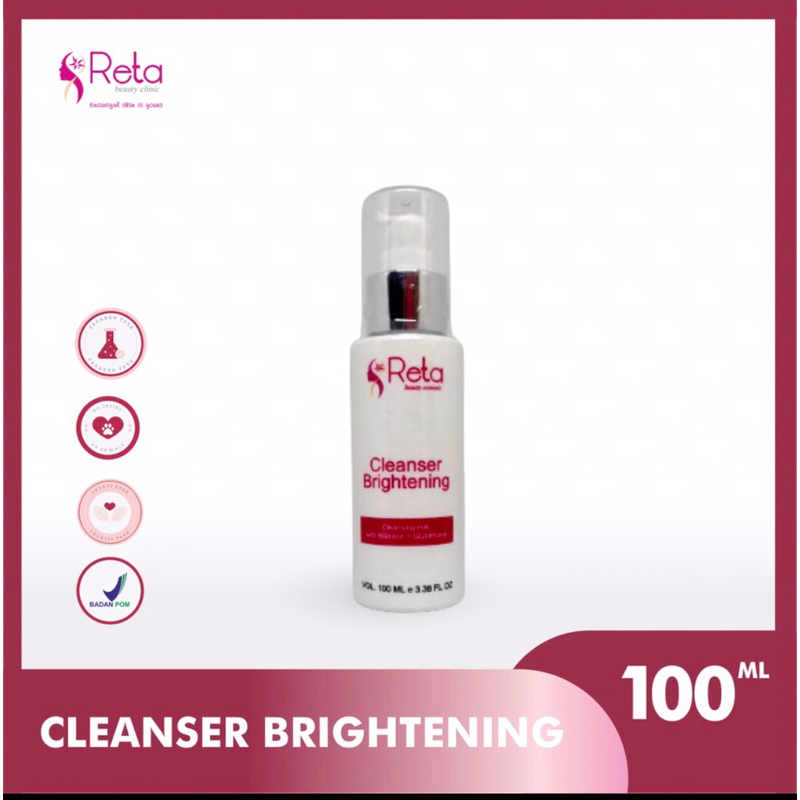 Cleanser Brightening / Kosmetik Murah / Reta Beauty Clinic / Pembersih Wajah / Clinic / Wajah bersih