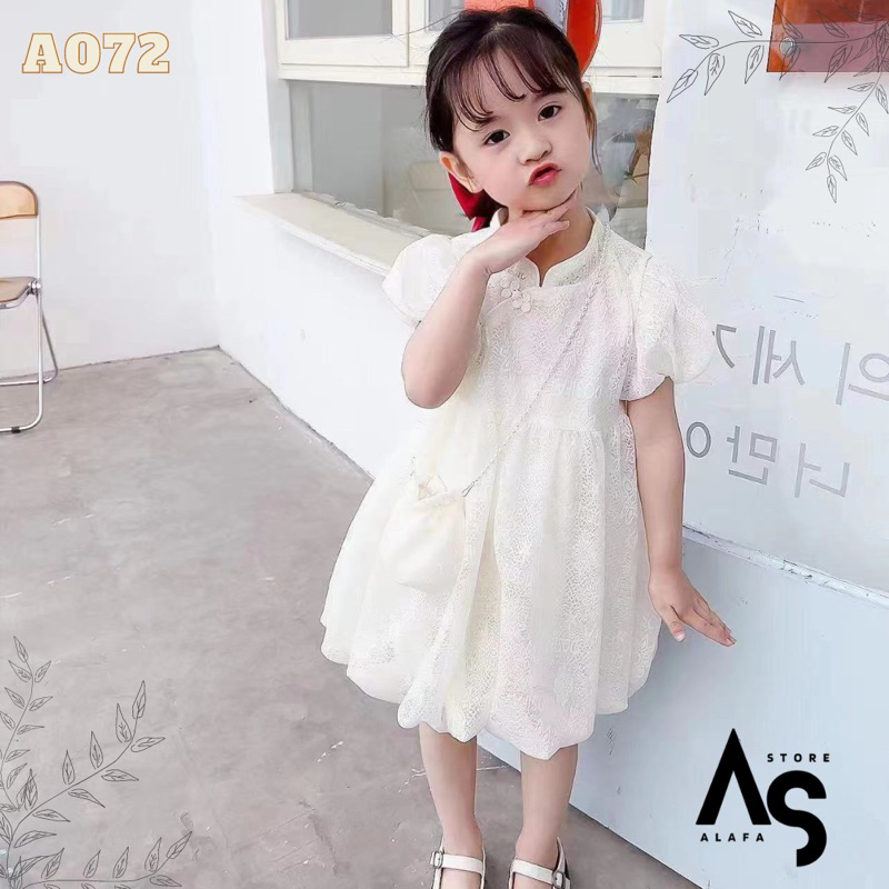 Dress anak Import super premium A072 - Dress pesta 3-5 Tahun