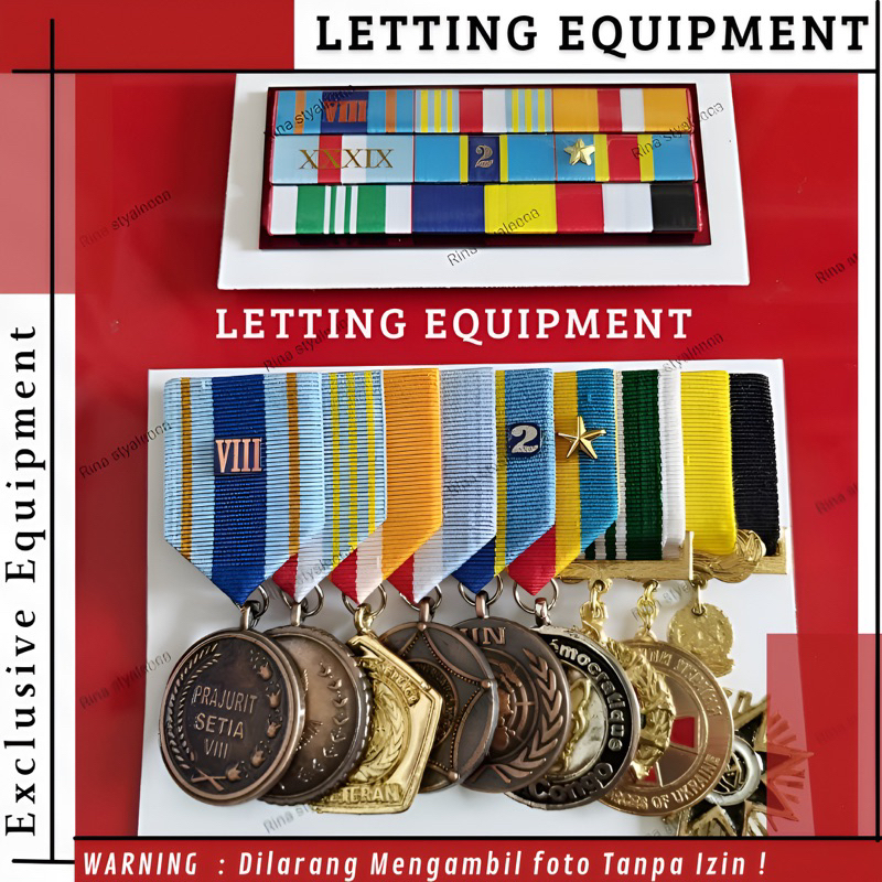 Satya lencana PDH PDU TNI Pengabdian 8 tahun Wira Dharma Veteran Santi Dharma Monusco Congo Pakistan